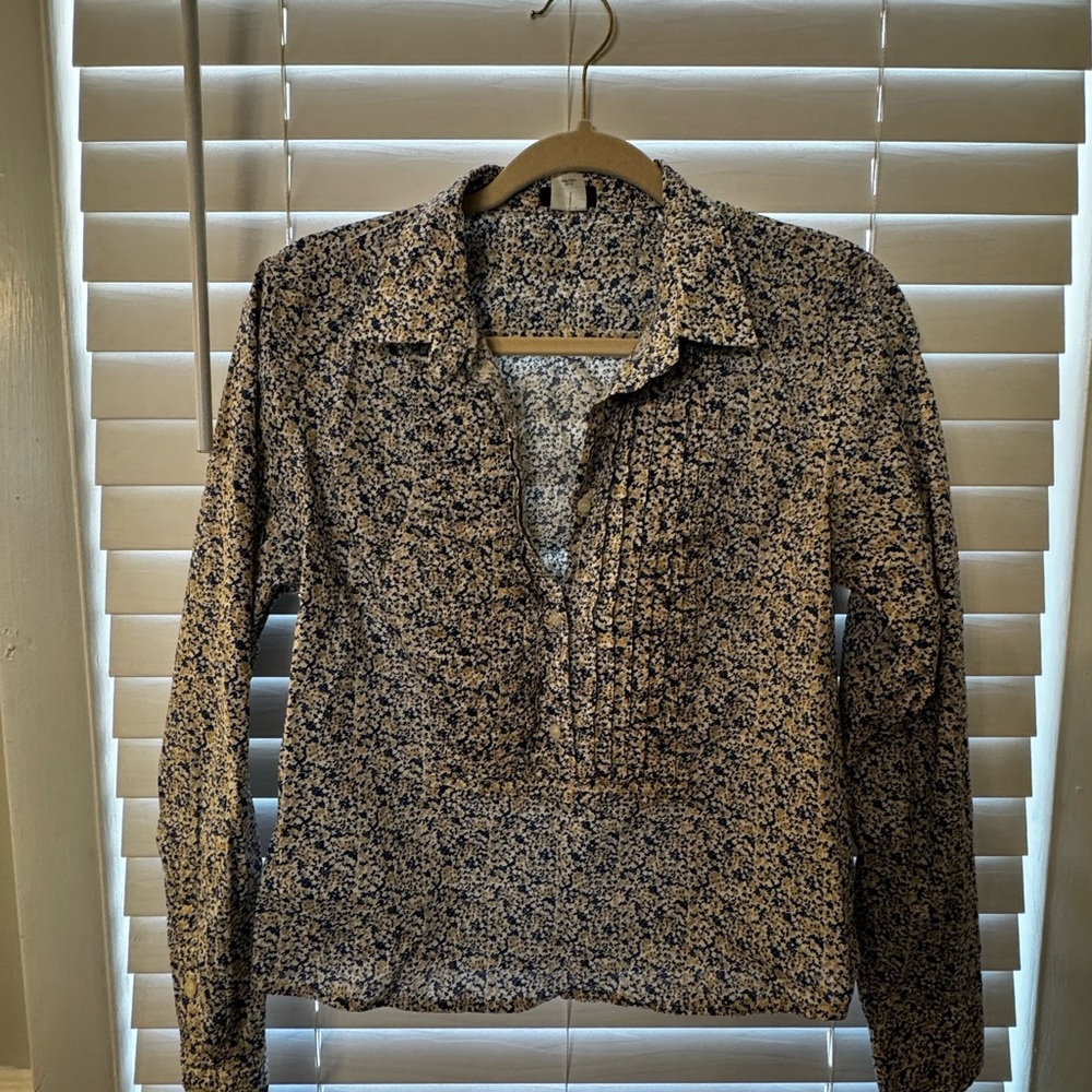 J. Crew Women's Floral Blouse